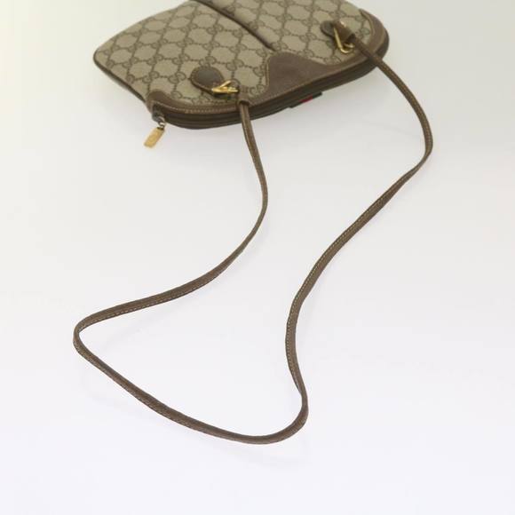 GUCCI GG Canvas Web Sherry Line Shoulder Bag Red Beige 904 02 047 Auth yk10868 - Picture 7 of 16